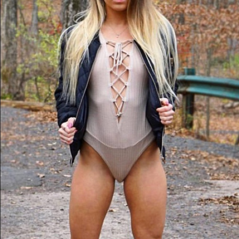 Lace up bodysuit